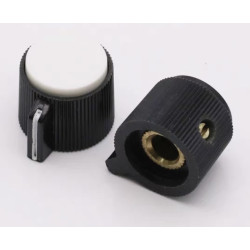 RMAG-21-6 Army Green Control Knob – 6mm Shaft, Screw, Brass Insert | RoMaks